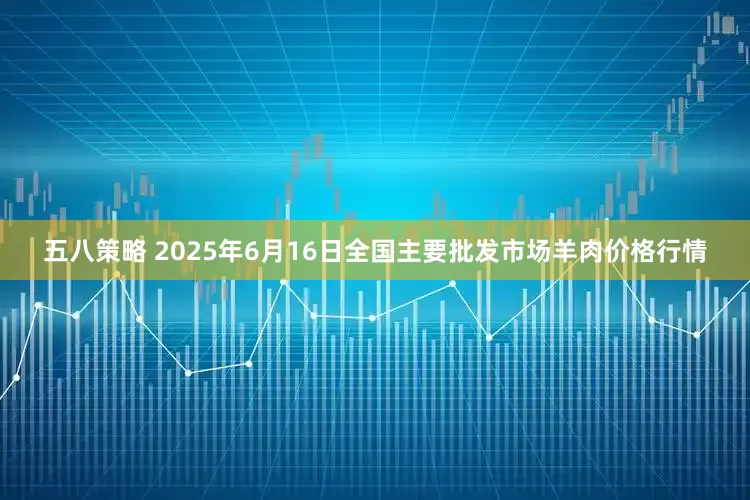 五八策略 2025年6月16日全国主要批发市场羊肉价格行情